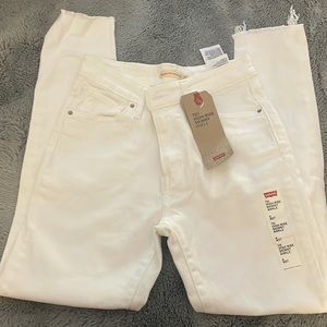 High Rise Skinny Ankle White Levi’s